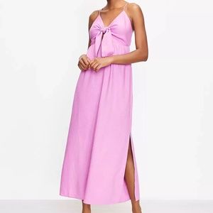 Loft pink maxi dress